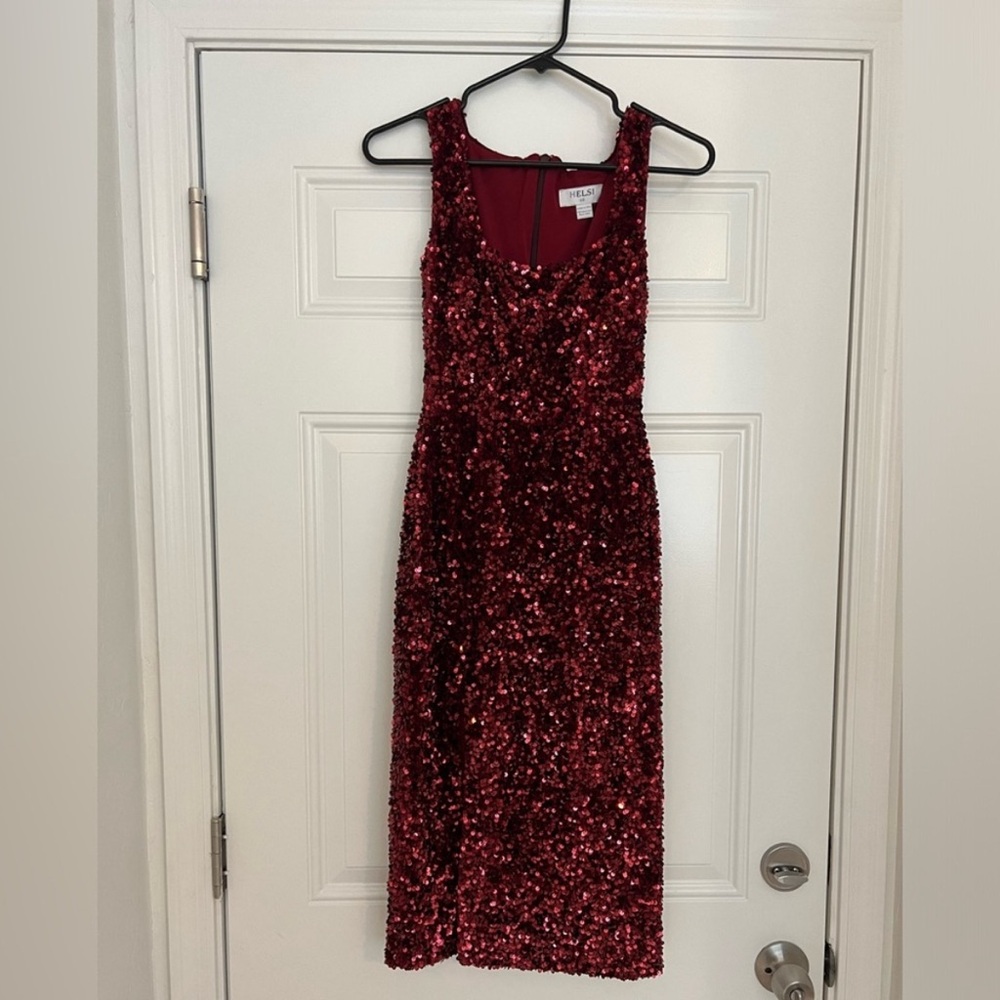 Helsi Beatrice Midi Sequin Sleeveless Dress